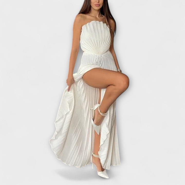 Athena - Pleated Midi Dress