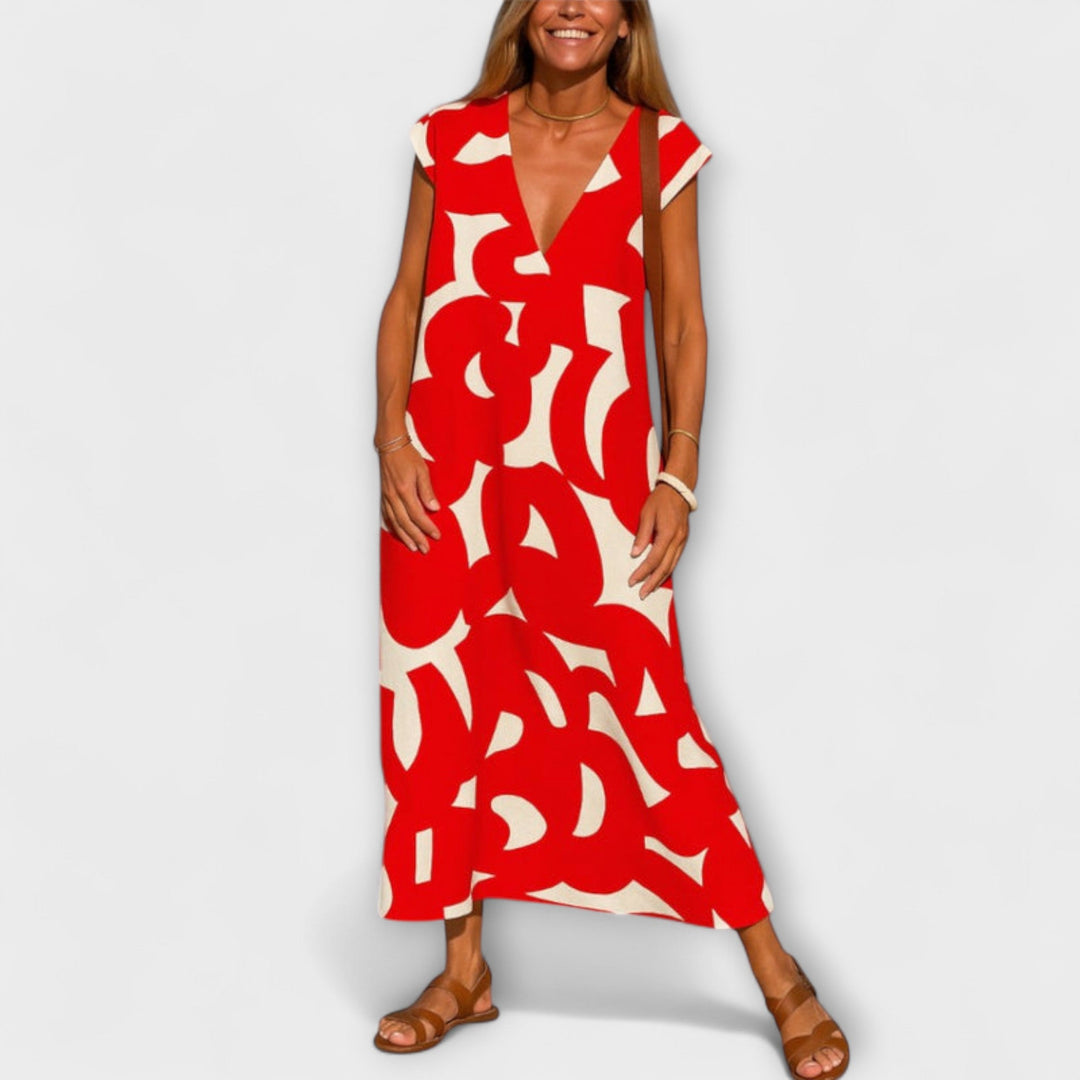 Linae - Lightweight V-Neck Dress