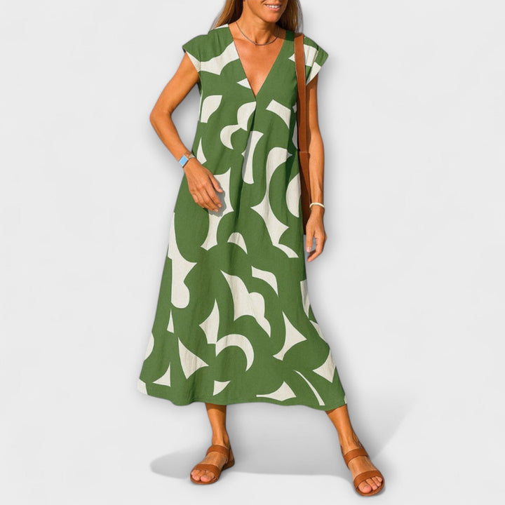 Linae - Lightweight V-Neck Dress