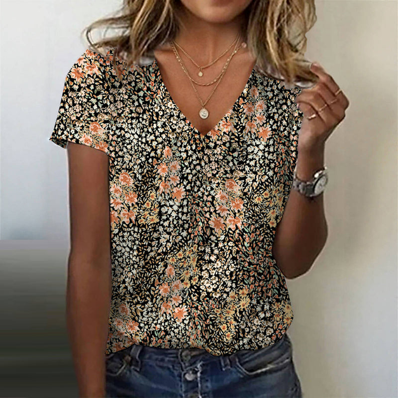 Sophie - Floral V-Neck Blouse