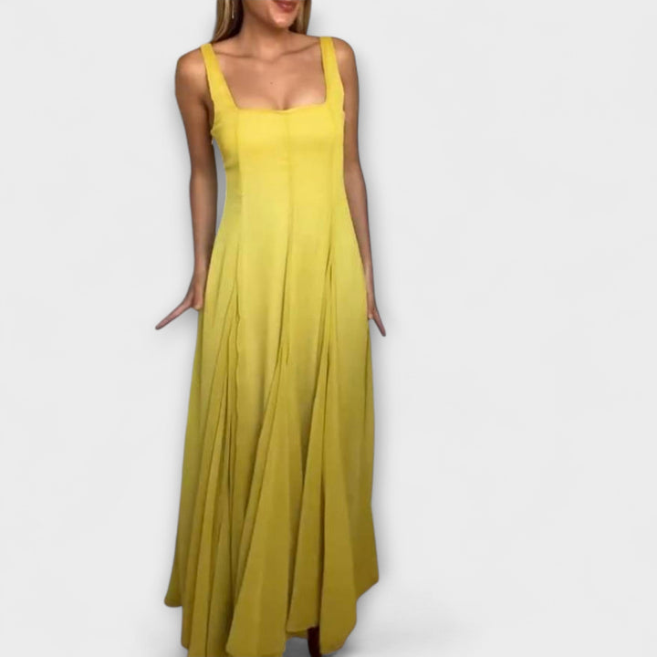 Lilith - Square Neckline Midi Dress