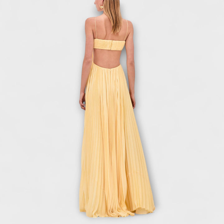 Sophie - Pleated Statement Maxi Dress