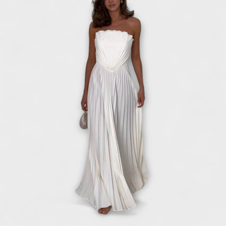 Athena - Pleated Midi Dress