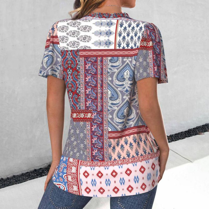 Sophie - V-Neck A-Line Blouse