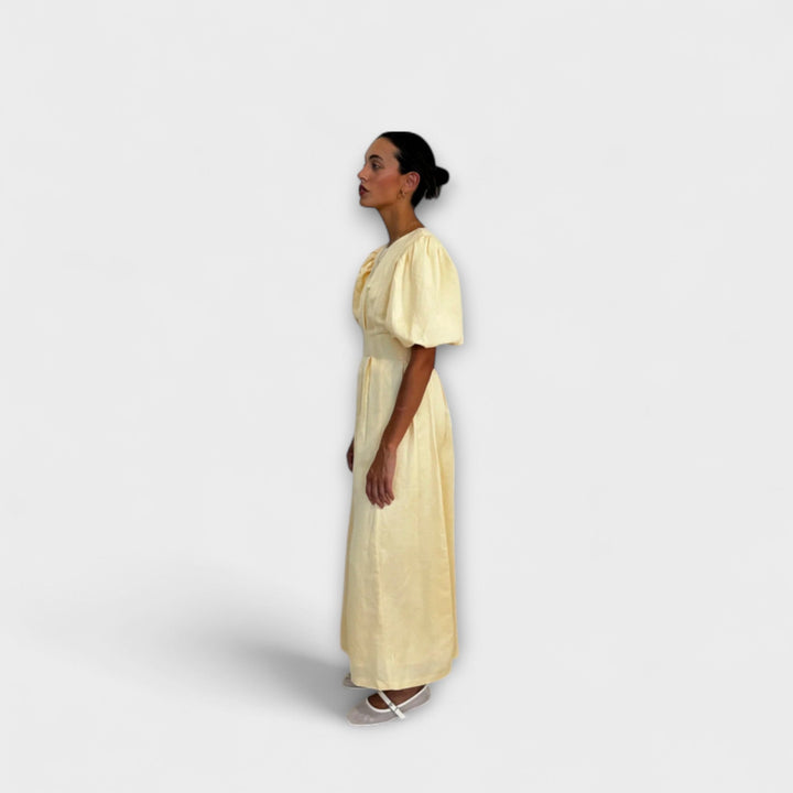 Josephine - Butter Yellow Maxi Dress