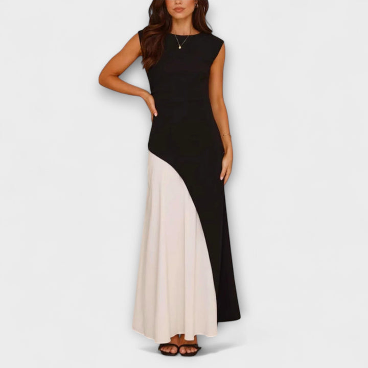 Isabel - Color Block Waist Dress