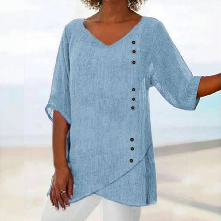 Sophie - Flowy V-Neck Blouse