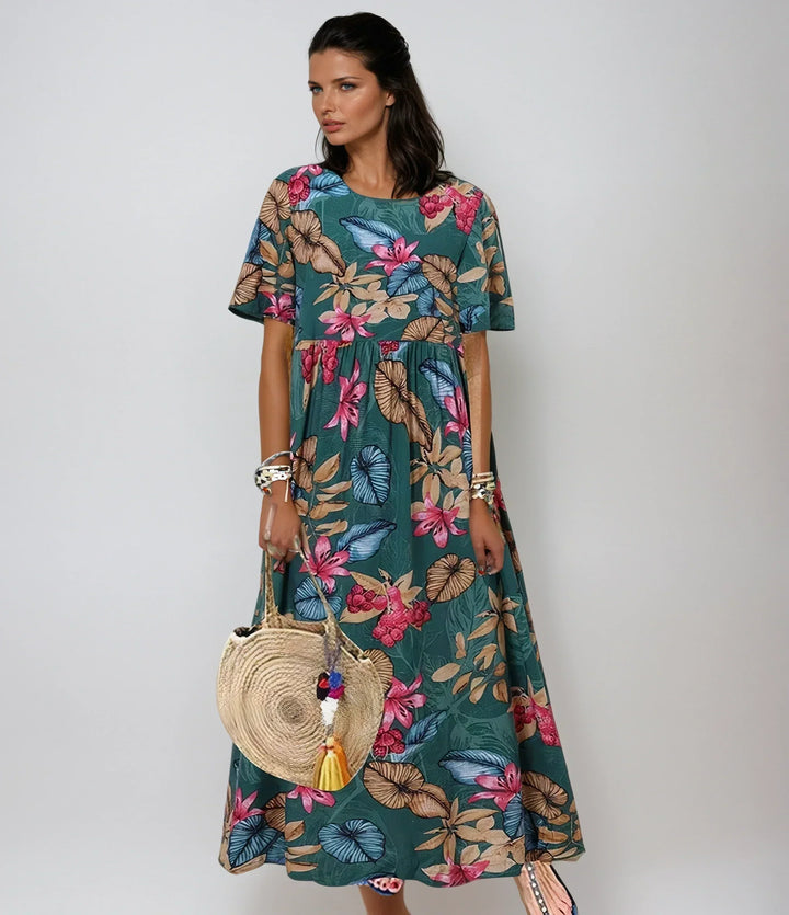 Sophie - Graceful Summer Bloom Dress