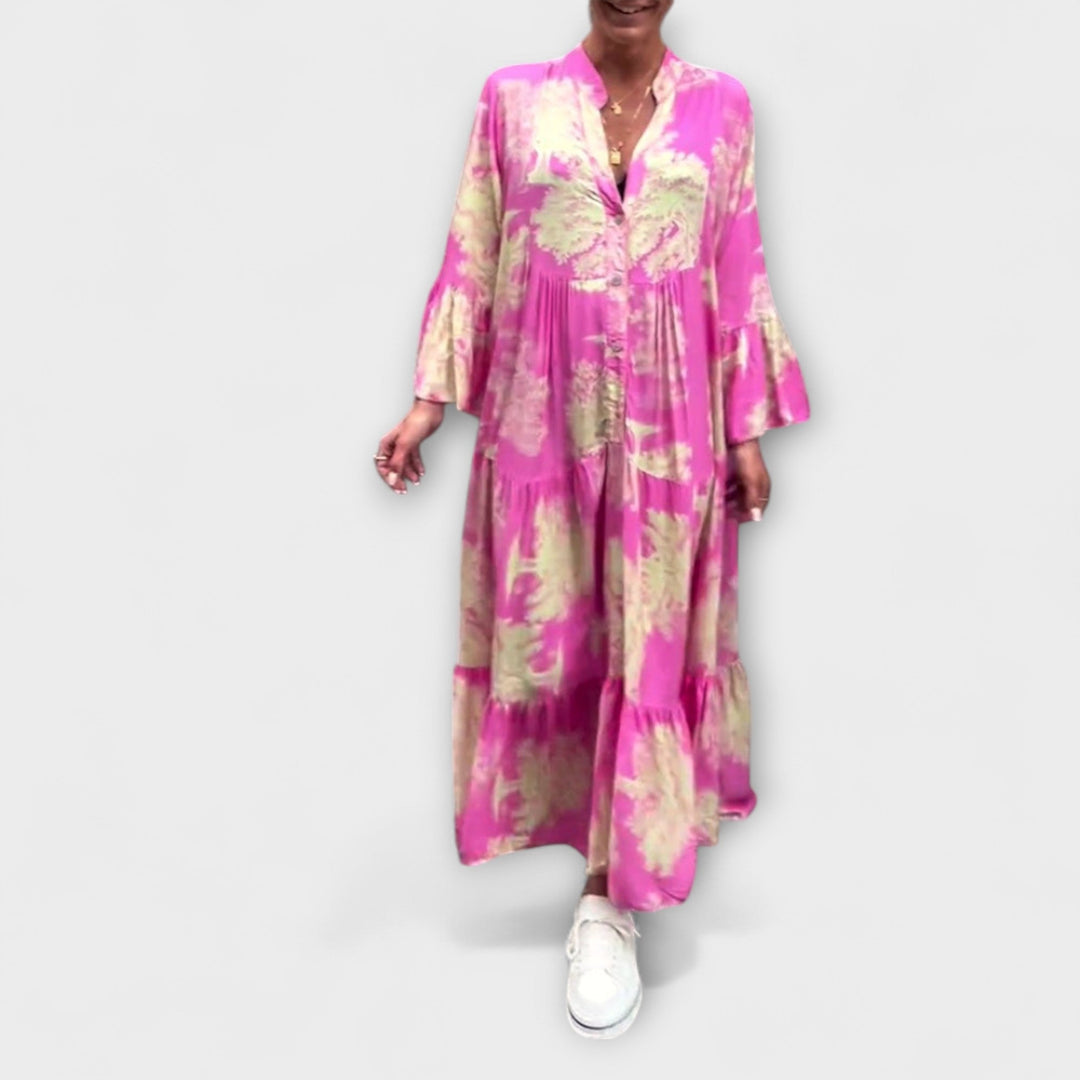 Maya - Elegant Floral Maxi Dress