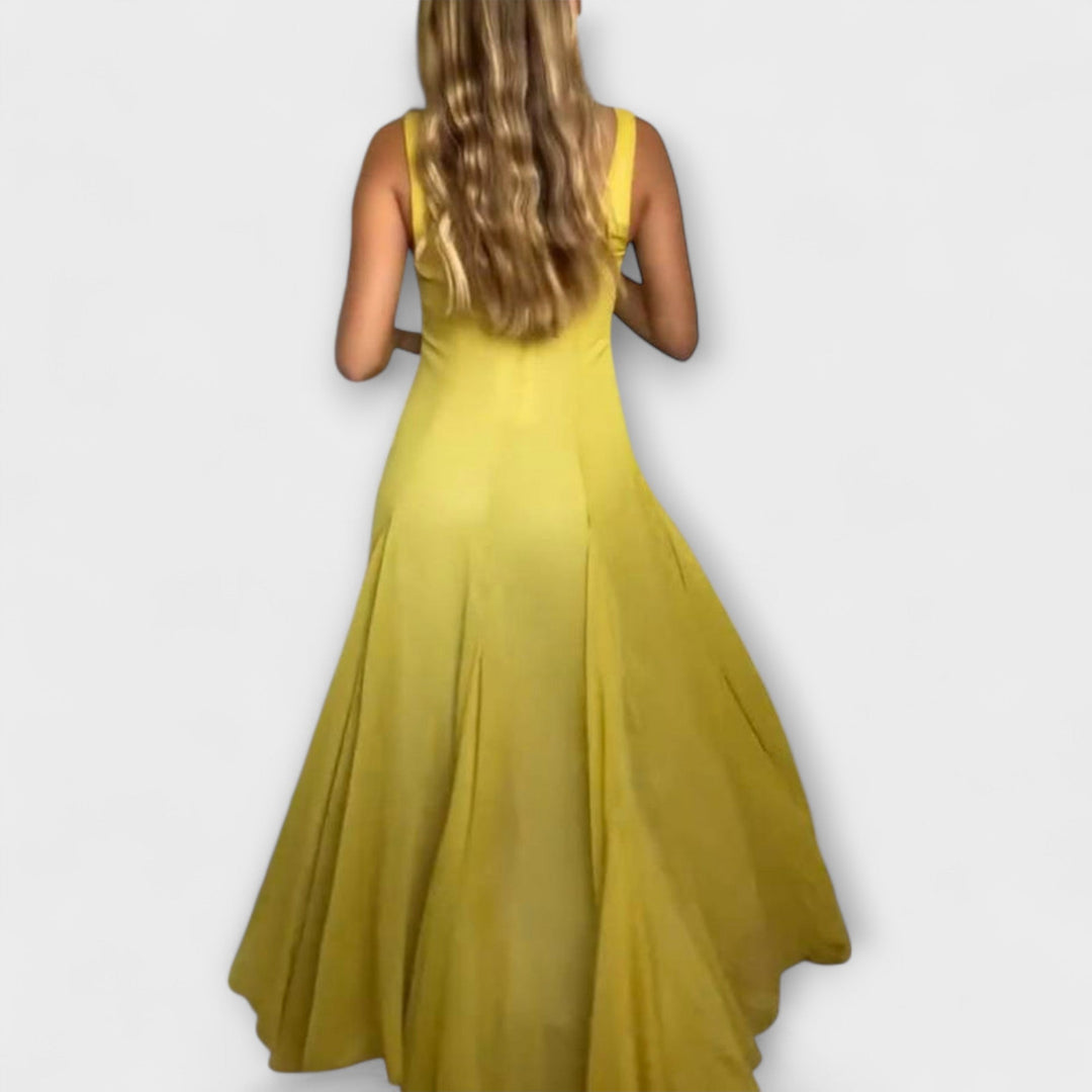 Lilith - Square Neckline Midi Dress