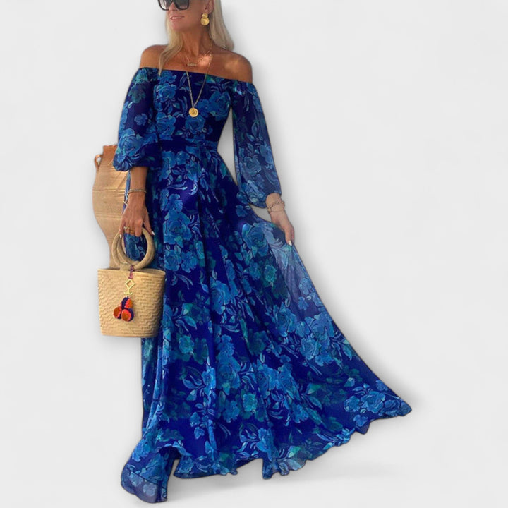 Sophie - Floral Off-Shoulder Maxi Dress