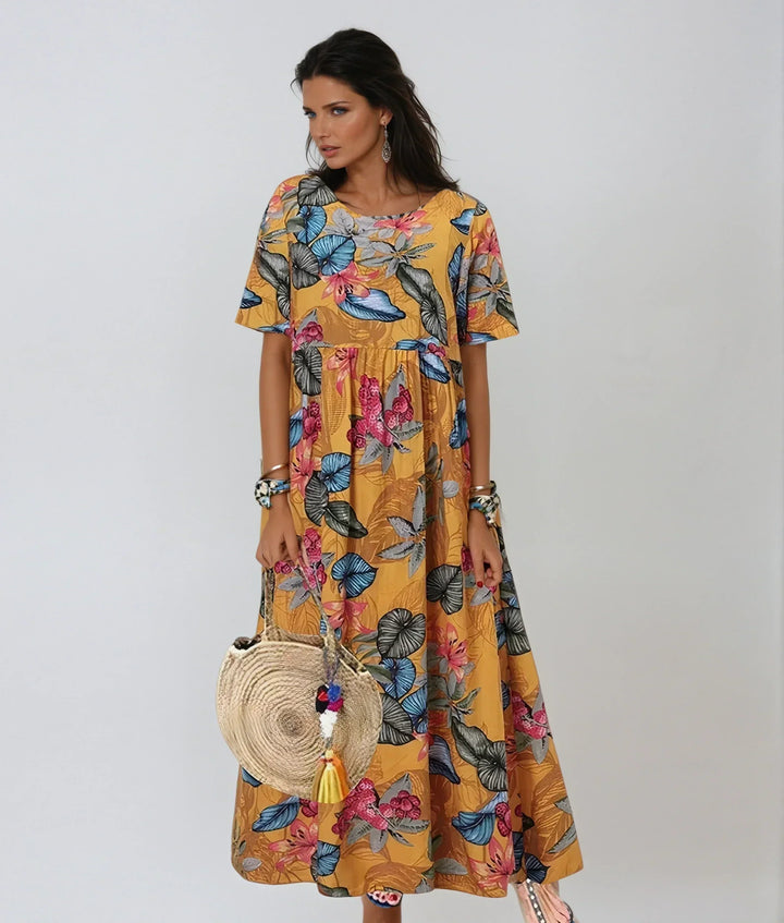 Sophie - Graceful Summer Bloom Dress