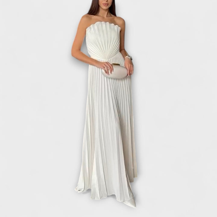 Athena - Pleated Midi Dress