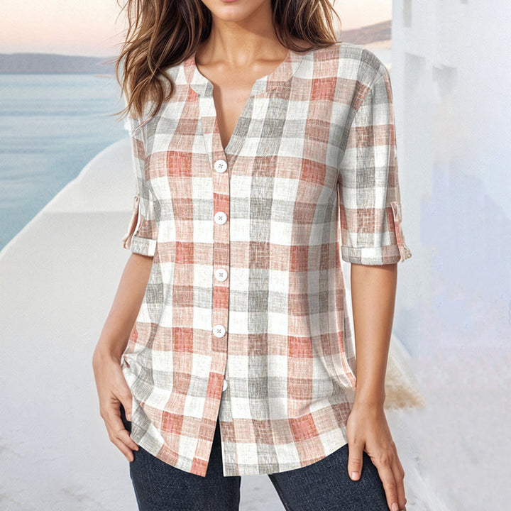 Sophia - Checked Everyday Blouse