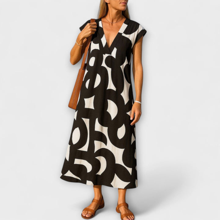 Linae - Lightweight V-Neck Dress