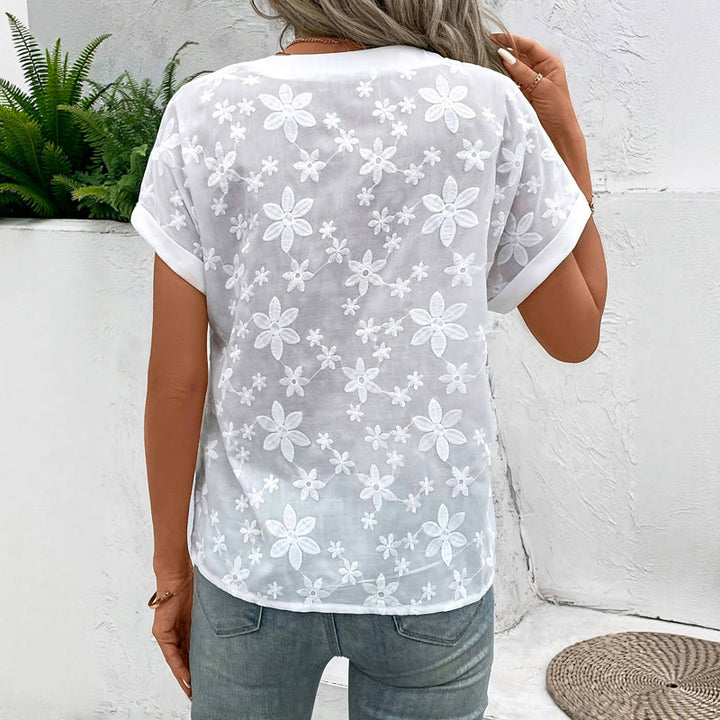 Sophia - Flowing V-Neck Blouse