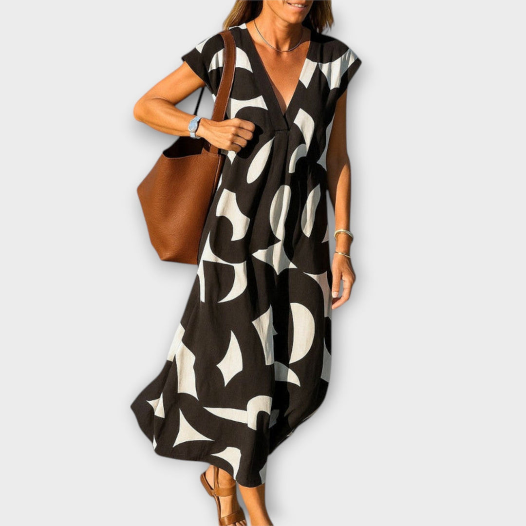 Linae - Lightweight V-Neck Dress
