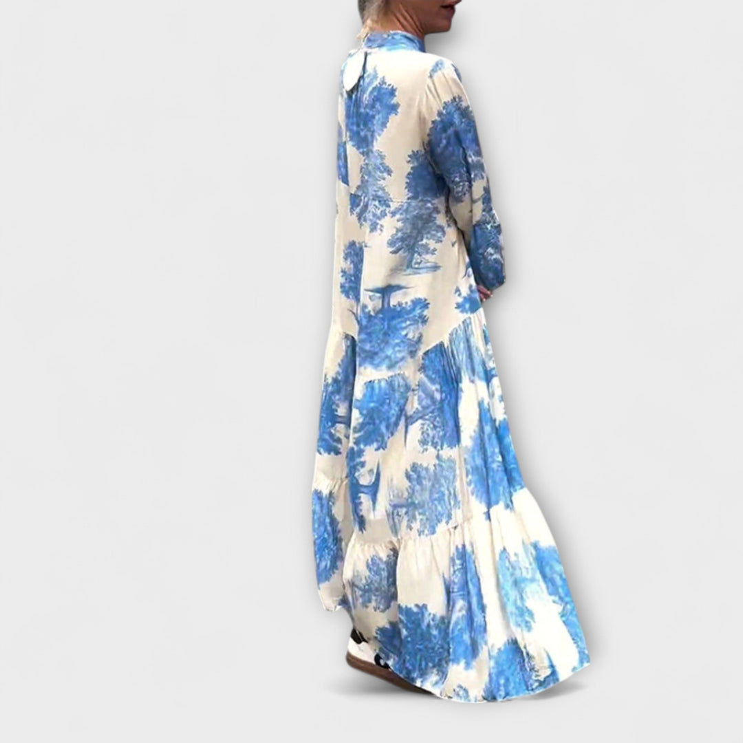 Maya - Elegant Floral Maxi Dress