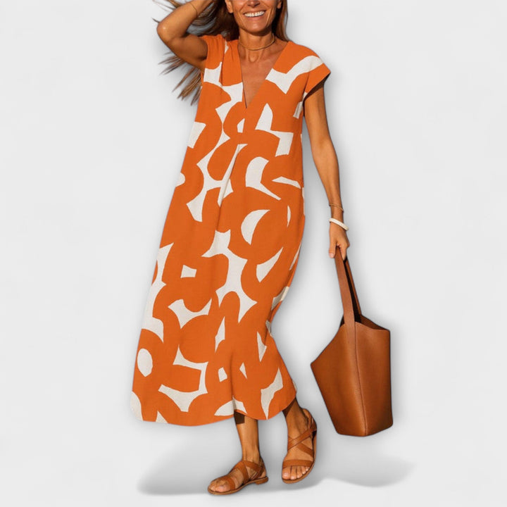Linae - Lightweight V-Neck Dress
