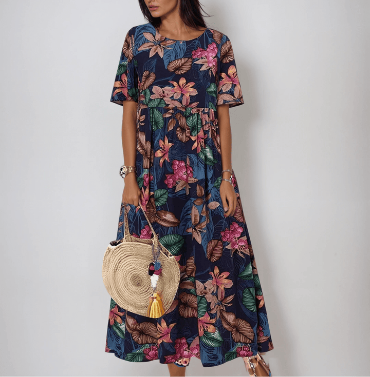 Sophie - Graceful Summer Bloom Dress
