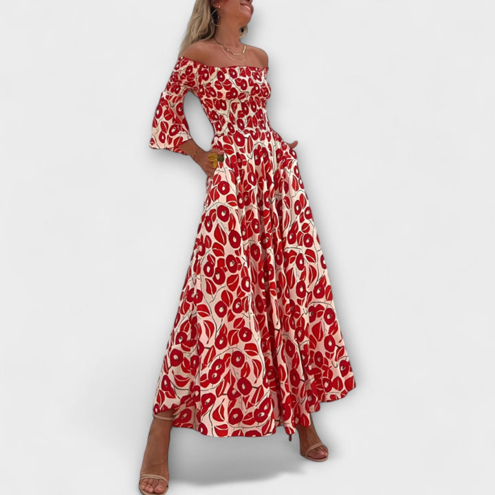 Isla - Off-Shoulder Floral Dress