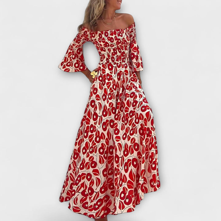 Isla - Off-Shoulder Floral Dress