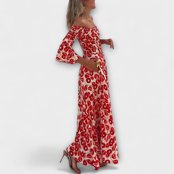 Isla - Off-Shoulder Floral Dress