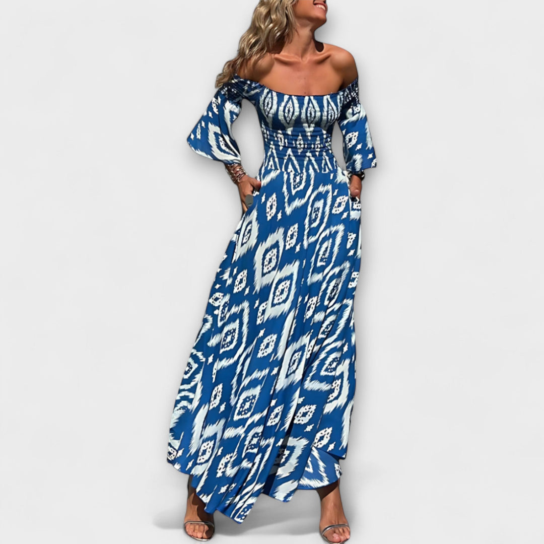 Isla - Off-Shoulder Floral Dress
