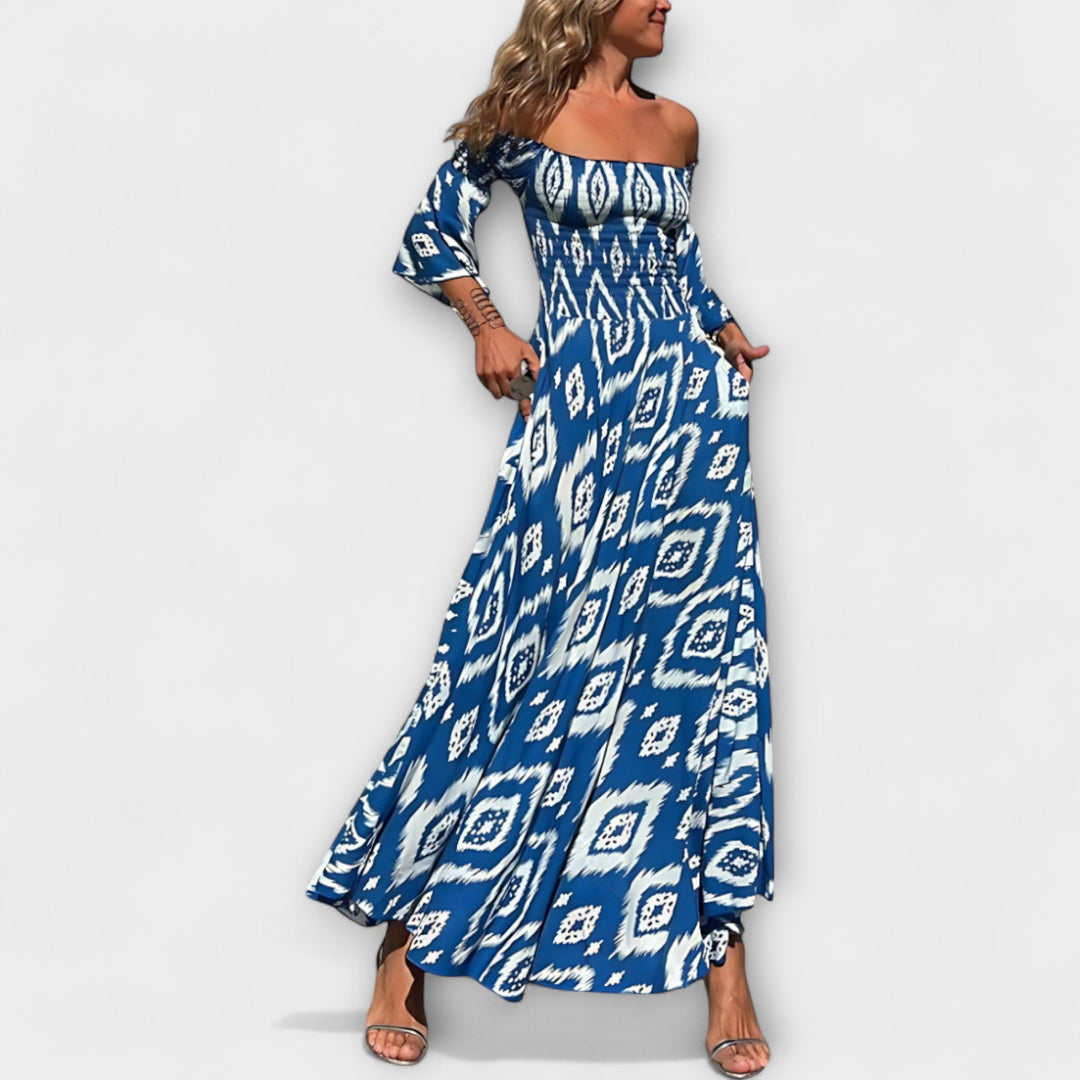 Isla - Off-Shoulder Floral Dress