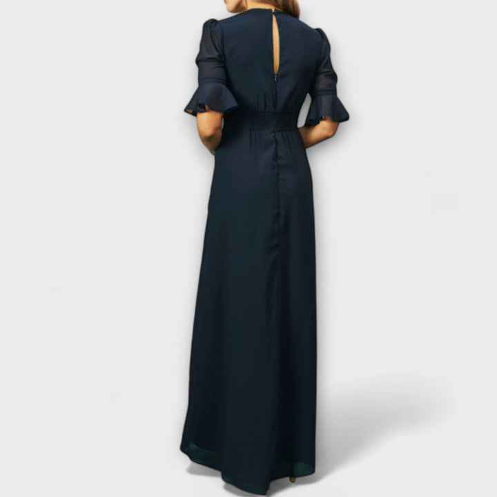 Nora - Navy Floral Maxi Dress