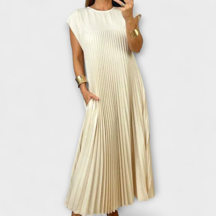 Zoe – Pleated Midi Dress