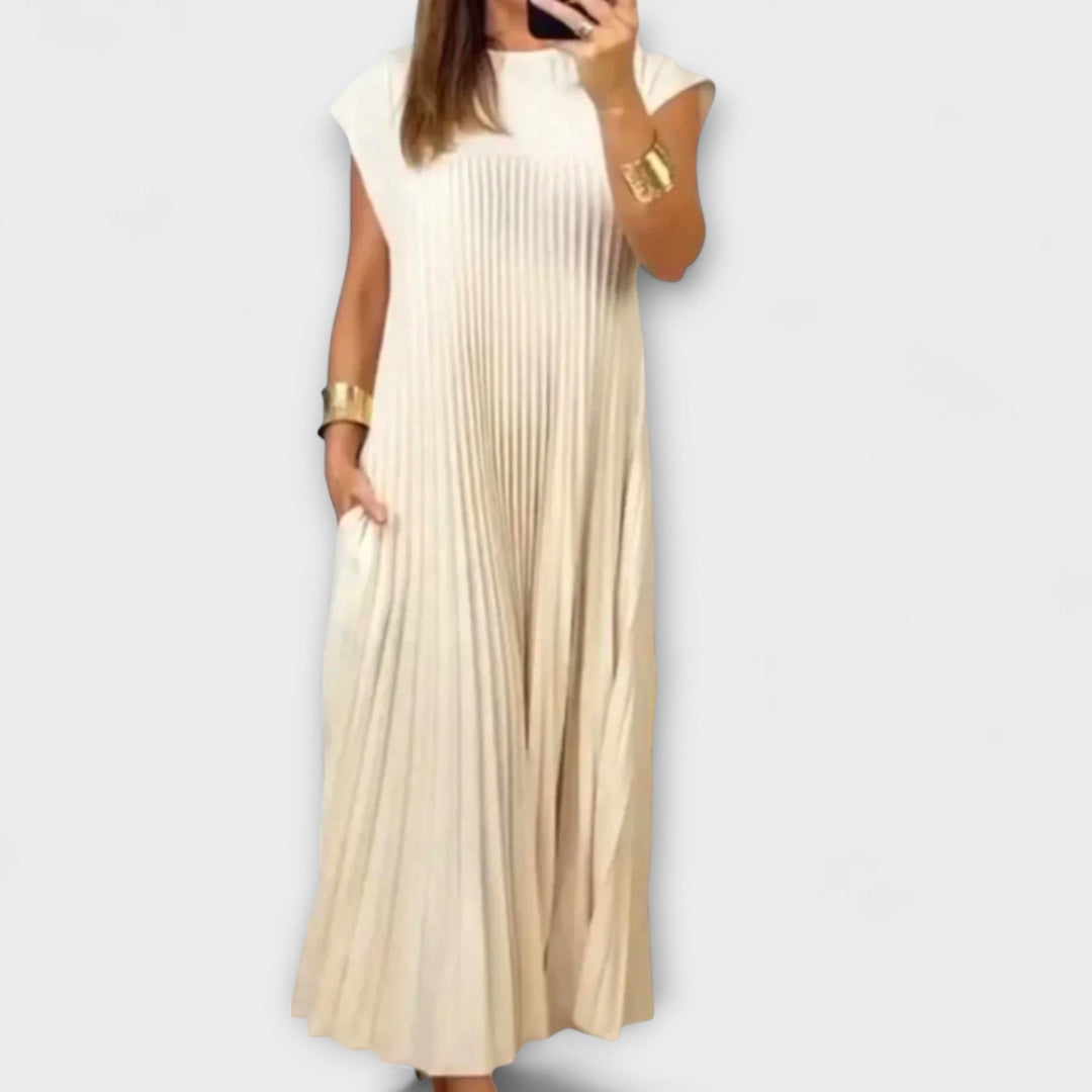 Zoe – Pleated Midi Dress