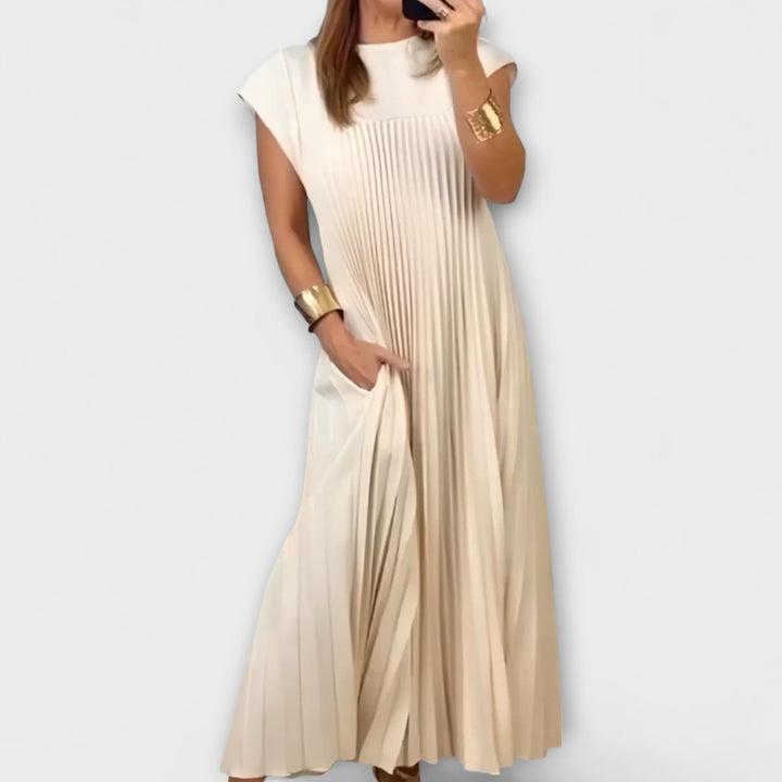 Zoe – Pleated Midi Dress
