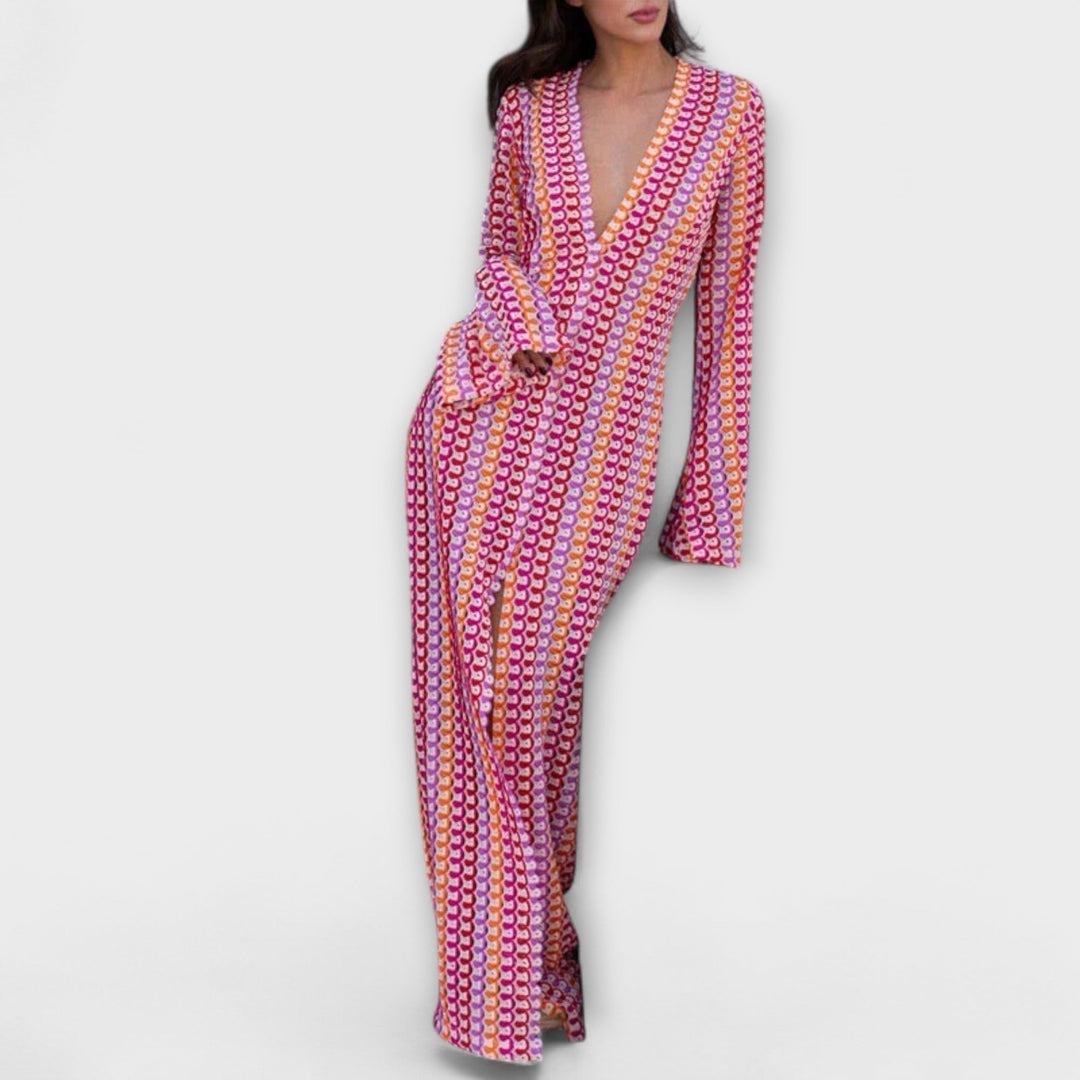 Elina – Flowing Vacation Maxi Dress