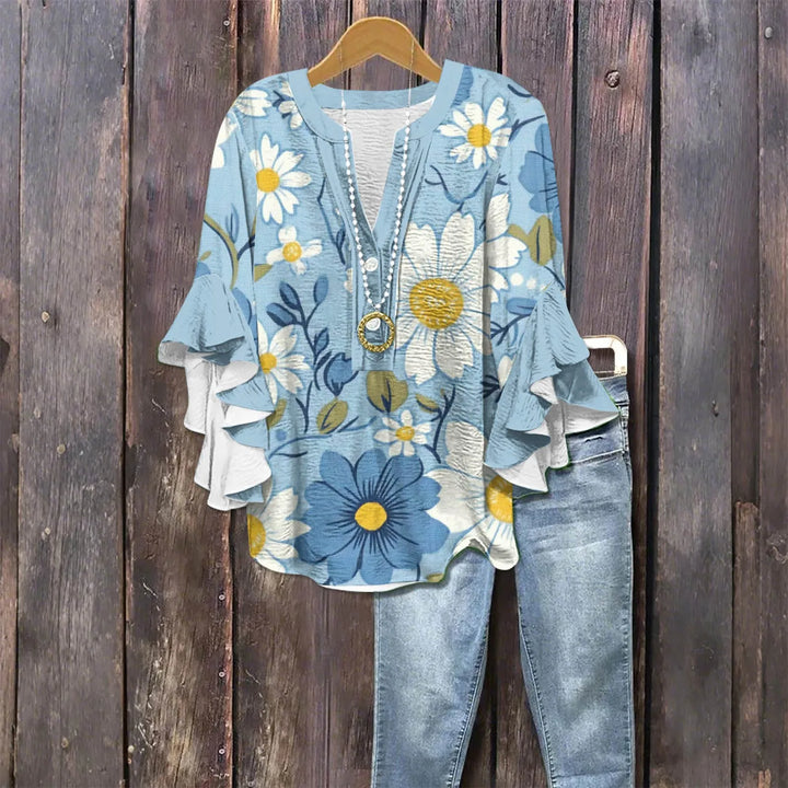 Isla Blouse - Vintage Printed