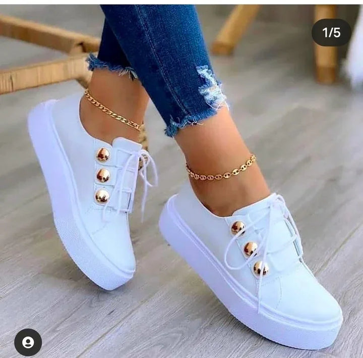 Serena | Orthopedic Round Toe Platform Sneakers™