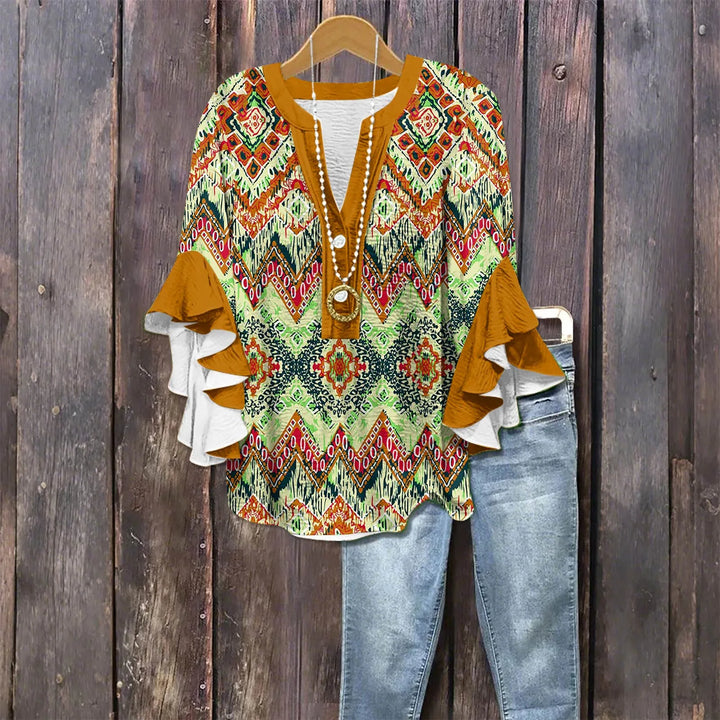 Isla Blouse - Vintage Printed