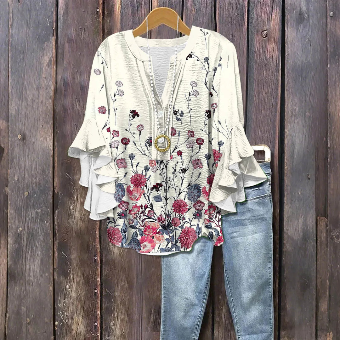 Isla Blouse - Vintage Printed