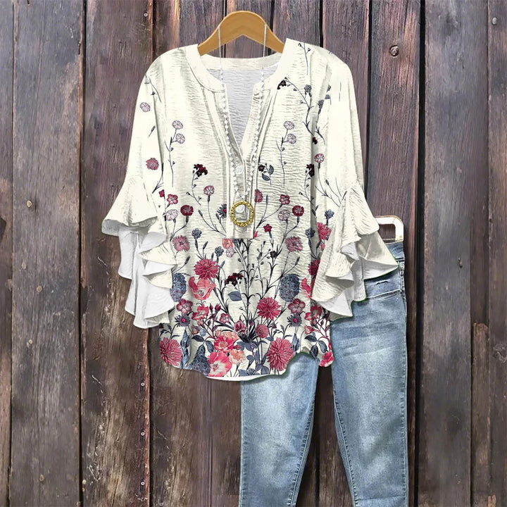 Isla Blouse - Vintage Printed
