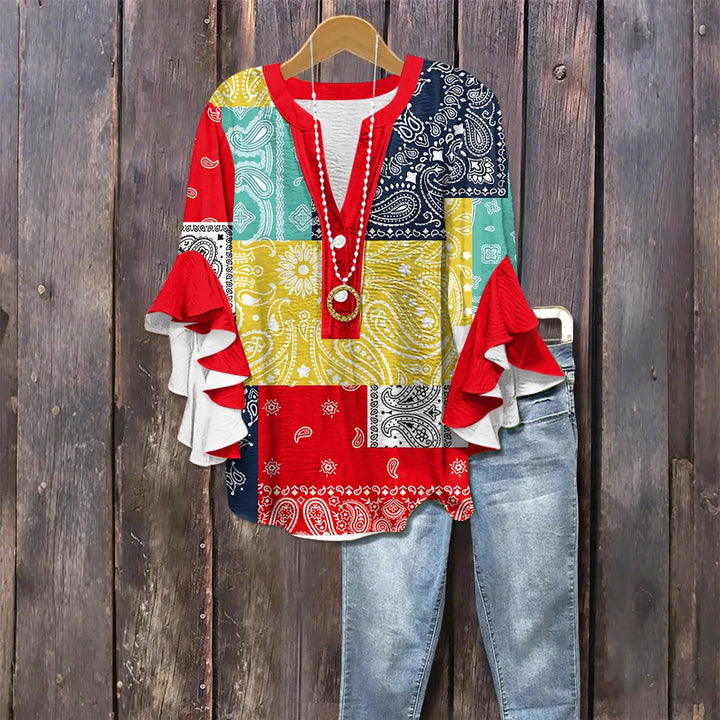 Isla Blouse - Vintage Printed