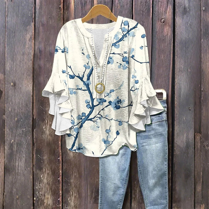 Isla Blouse - Vintage Printed