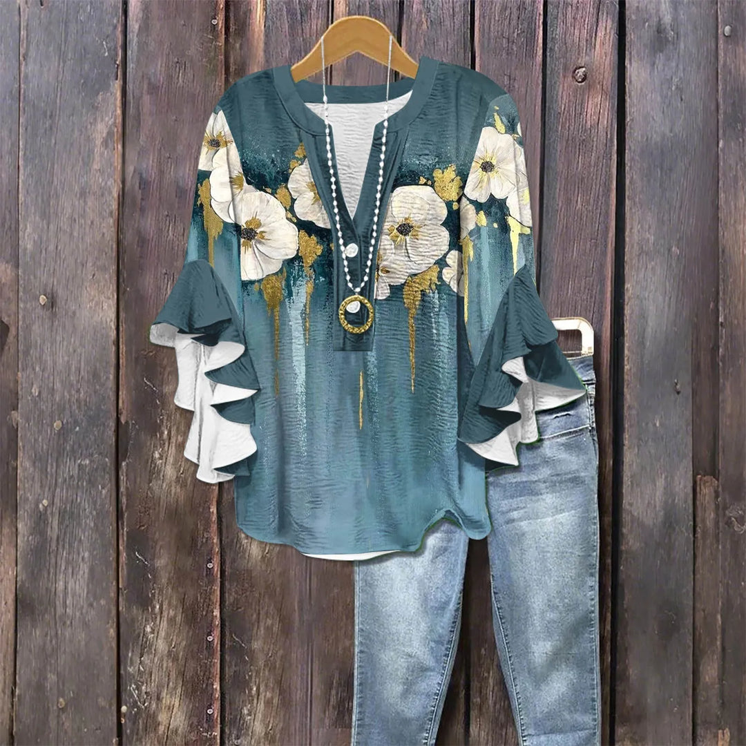 Isla Blouse - Vintage Printed