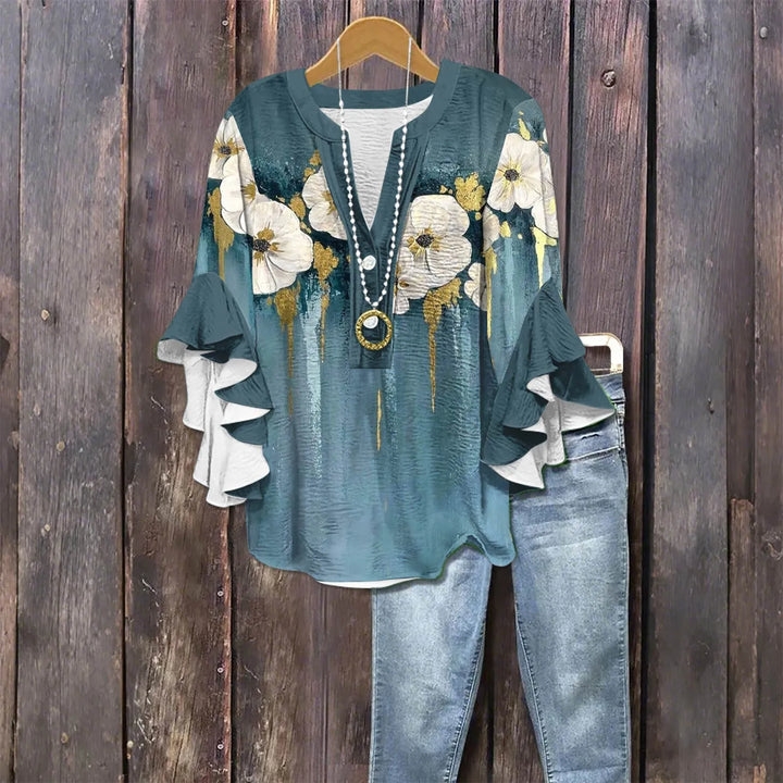 Isla Blouse - Vintage Printed