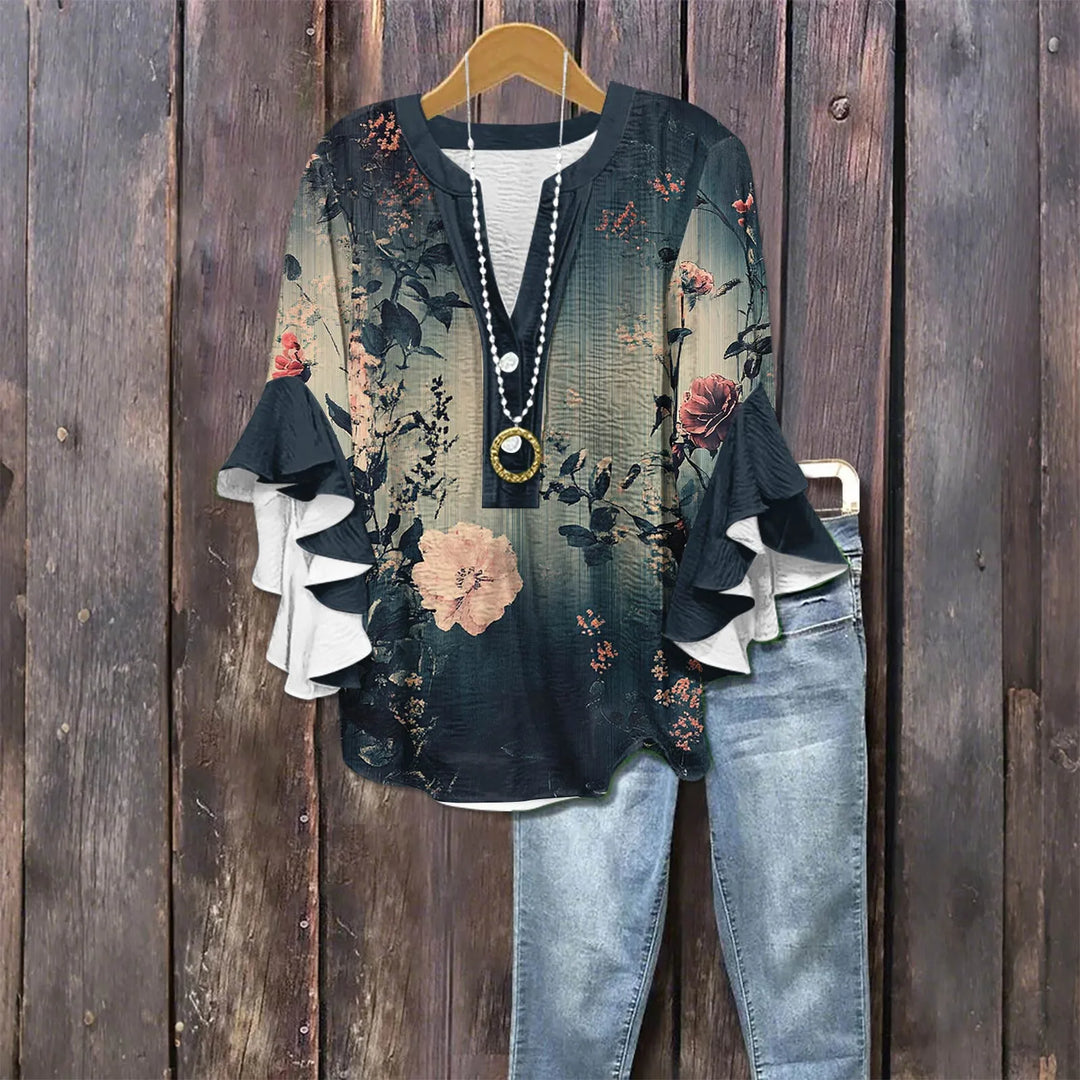 Isla Blouse - Vintage Printed