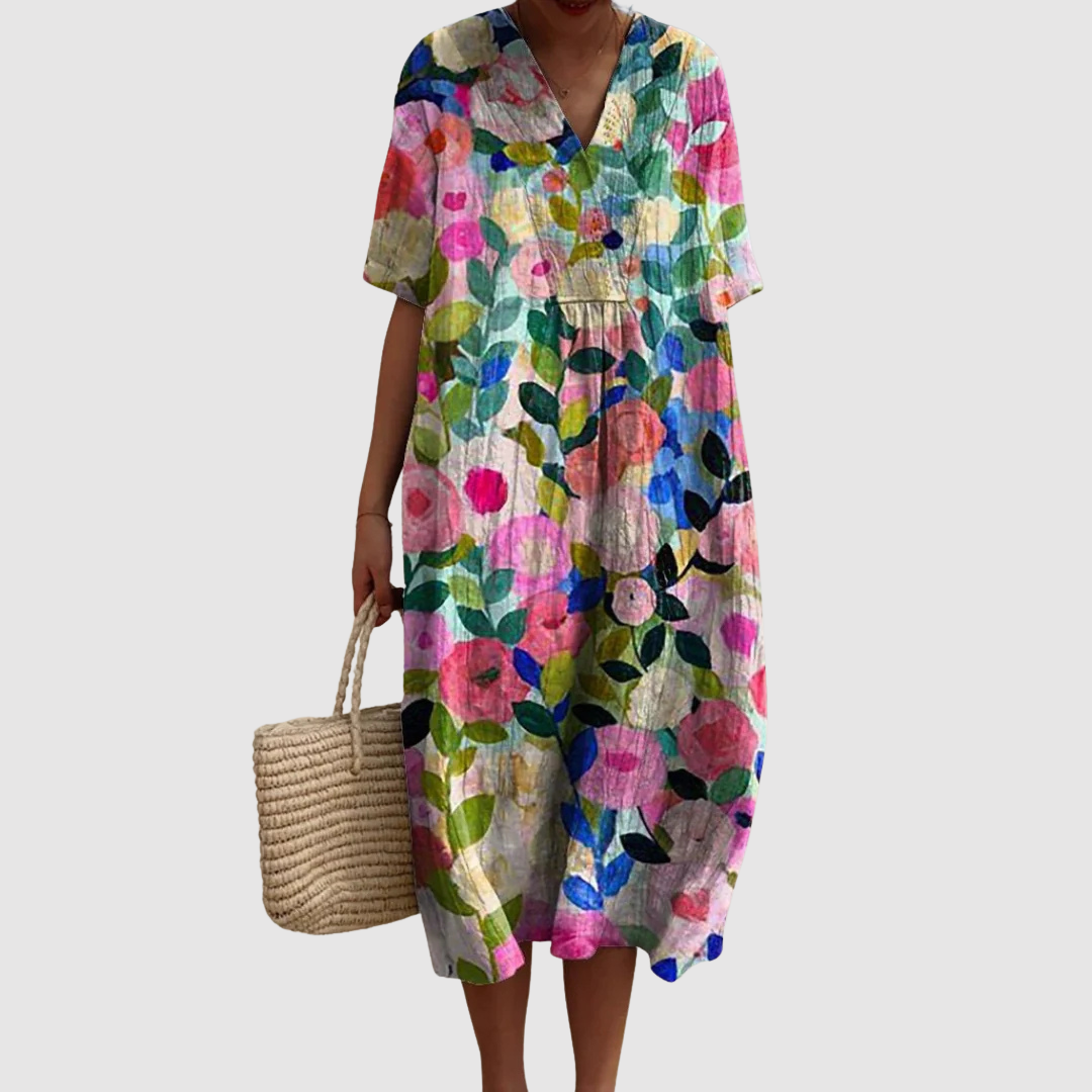 Rosie - Garden Bloom Midi Dress