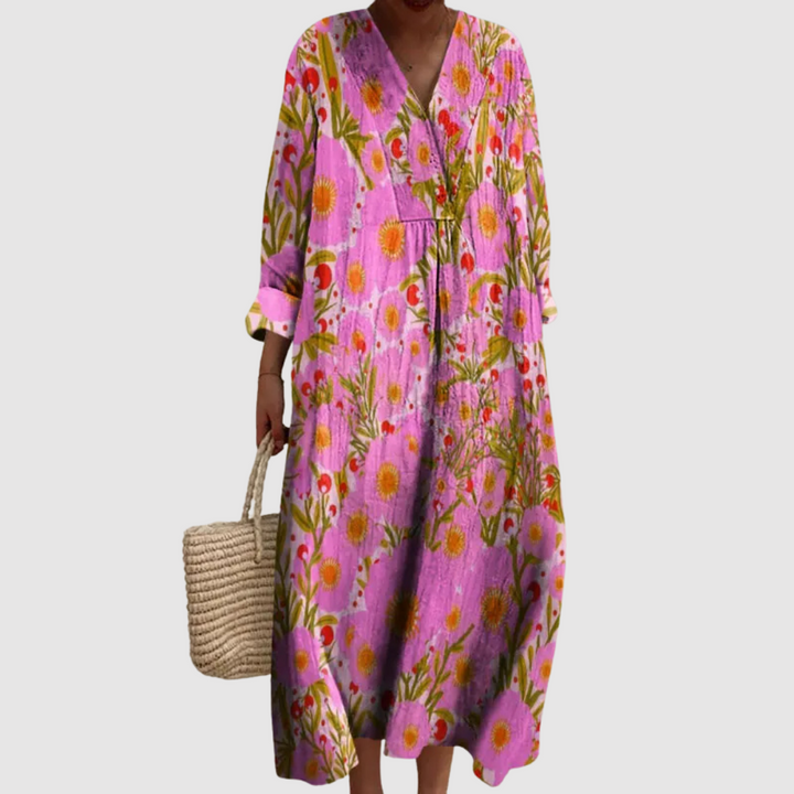 Sophie - Sunset Bloom Longline Dress