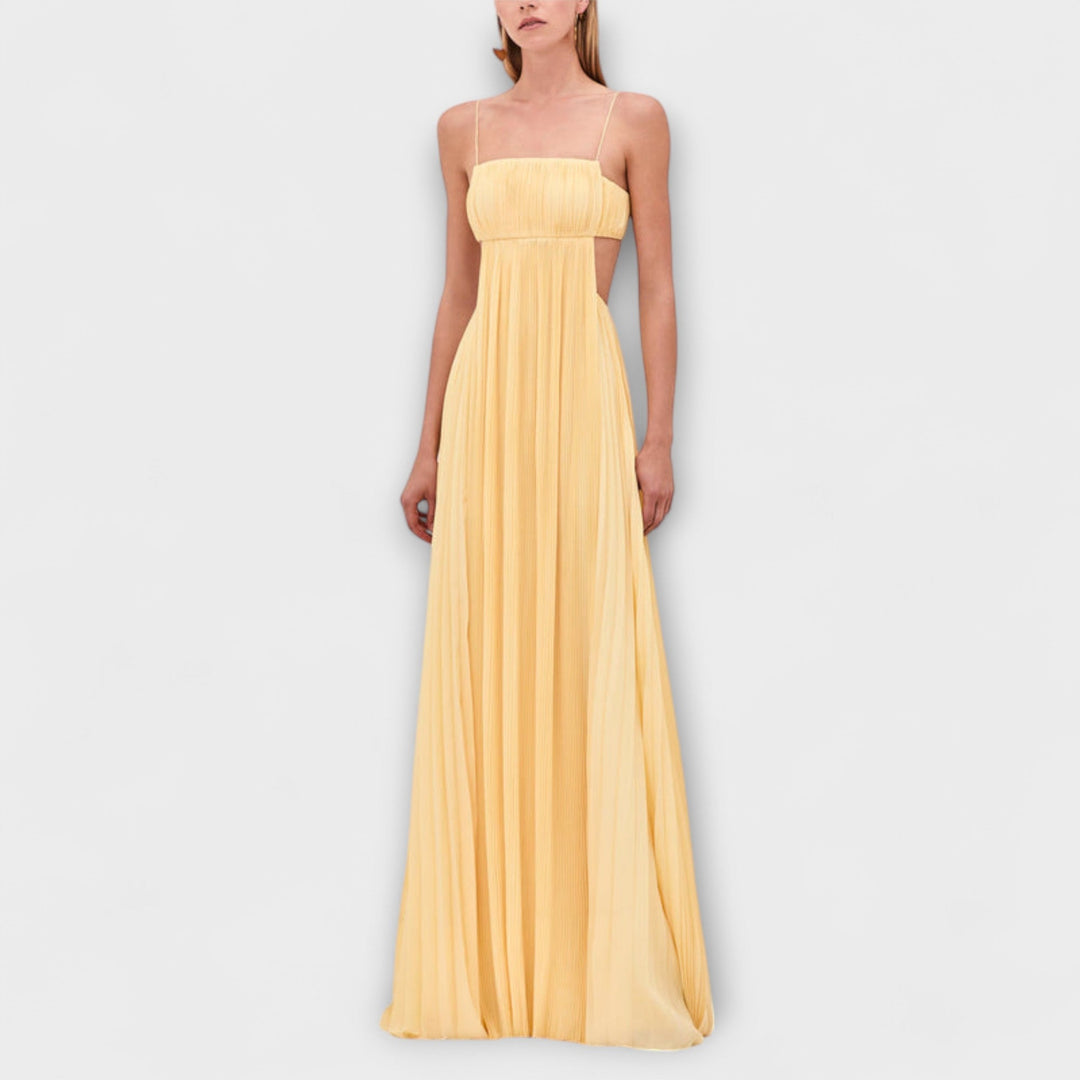 Sophie - Pleated Statement Maxi Dress