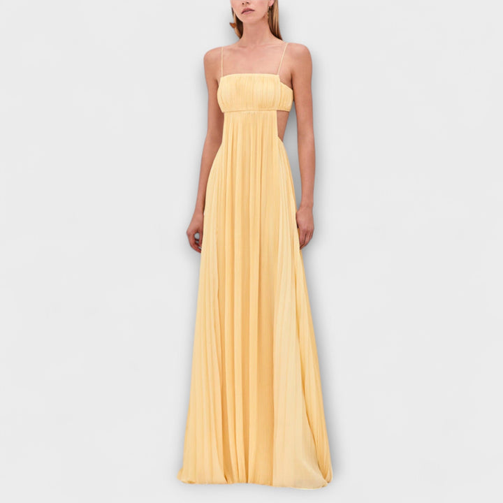 Sophie - Pleated Statement Maxi Dress